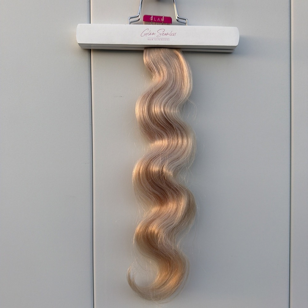 Glam Seamless 20" Body Wave Tape in Hair Extensions Iced Blonde #60S NEW SEALED